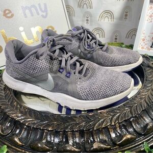 Nike Gray and Blue Women's Sneakers